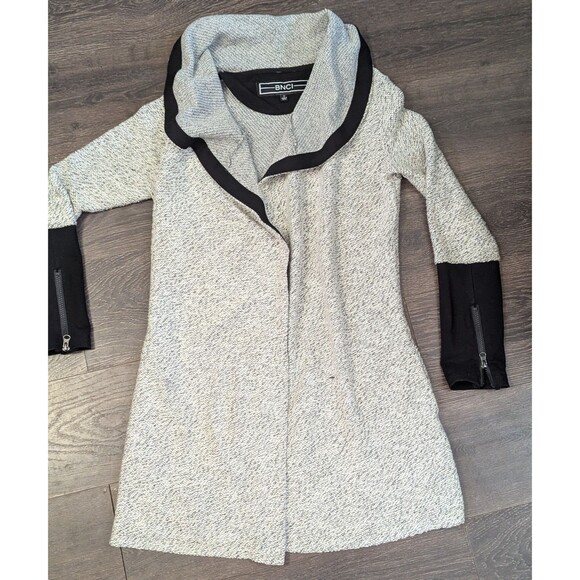 BNCI by Blanc Noir Women’s Size Small Cardigan Open Front Gray (504m) - Picture 1 of 3